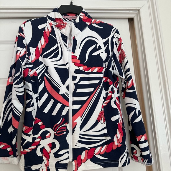 Barbara Gerwit Jackets & Blazers - Barbara Gerwit Nautical Navy and Red Women's Jacket